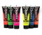 Monster Glow UV-Gesichts- und Körperfarbe, Neonfarben, leuchten hell unter UV-Licht, 6 Stück
