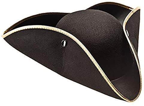 Carnaval Juguetes 5955 - sombrero de tres picos, negro
