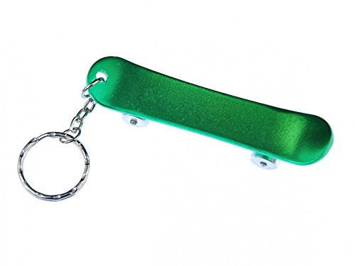 Miniblings Skateboard Schlüsselanhänger Flaschenöffner Board grün - Handmade Modeschmuck I I Anhänger Schlüsselring Schlüsselband Keyring