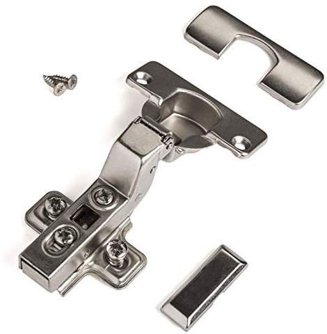 SOTECH 2 pezzi Cerniere a scodellino 105° battuta interna SOFT-CLOSE incl. piastre di montaggio e viti e montaggio rapido KLIP, testato con 50000 cicli SO-T52