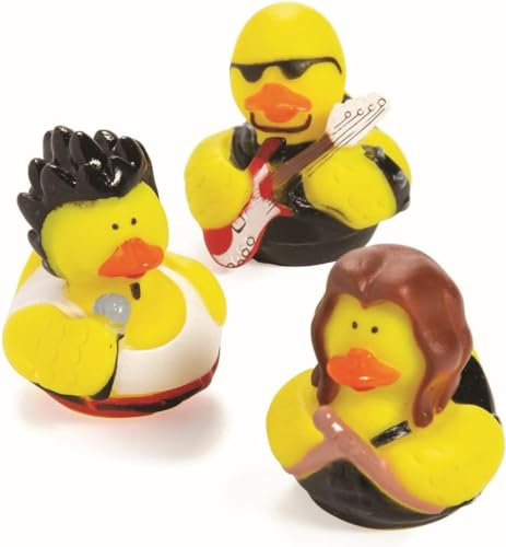 cama24com Gummiente Rockstar Rockband 4 Stück Spritzente Palandi®