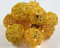 GURU SHOP Rattan Ball 20`er LED Kugel Lampion Lichterkette - Gelb, 6x6x250 cm