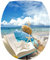 Sticker Autocollant Abattant WC Coquillage 35x42cm réf 256