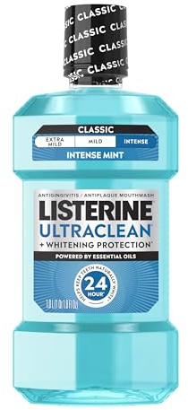 Listerine Ultra Clean Antiseptische Mouthwash, Cool Mint, 33,8 Flüssigunzen