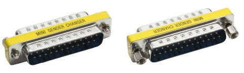 InLine Mini-Gender-Changer 25pol Sub D Stecker/Stecker Silber