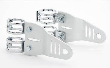 Set, Alu/eloxiert, 2 Halter + 4 Schellen 39-42mm