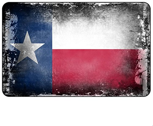 Cadora Magnetschild Kühlschrankmagnet Flagge Texas shabby chic abgenutzt used look