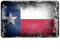 Cadora Magnetschild Kühlschrankmagnet Flagge Texas shabby chic abgenutzt used look