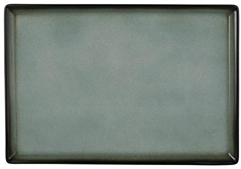 Seltmann 001.736136 Buffet-Gourmet Fantastic Porzellan Platte, 5170, Rechteckig, Türkis, 32.5cm x 22.4cm