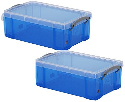 Really Useful Storage Box 9 Litre Pack of 2 - Color: Blue