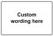 Design a Sign/Custom Sign Builder - Choice of Coloured Background - Landscape (Self Adhesive Vinyl, 300 x 200 mm)