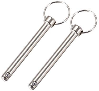 uxcell Quick Release Pin 8mmX72mm Marine Hardware for Boat Bimini Top Deck Hinge 2Pcs