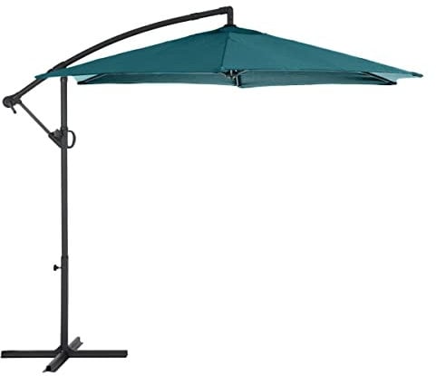 JJA Parasol Rond décentré Janeiro 3 m Bleu Canard