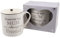 White Fine China Mug Cup with Silver Wording Gift Boxed - Forever My Mum, Comes Gift Boxed