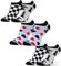 sesto senso Chaussette Courte Fantaisie Femme Homme Coton 1-3 Paires Drôle Socquette Amusement Echecs Cartes à jouer 39-42 3 Jouer