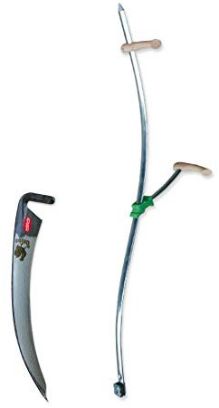 Schröckenfux Stahlwurf 150cm mit Steinspitzblatt Hahn 60cm