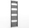 Myhomeware 500mm Wide Curved Matt Black Heated Towel Rail Radiator Designer Bathroom For Central Heating Only (500mm x 1700mm (h))
