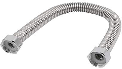 New Lon0167 G3 / 4' 'tuyau de douche flexible en acier inoxydable de 40 cm pour chauffe-eau(G3 / 4' '40cm Edelstahl Flexibler Duschschlauch für Durchlauferhitzer