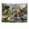 Ulticool - Wandteppich Dekoration Wohnung - Dinosauriergruppe T-Rex Tiere - 200 x 150 cm groß - Wandtuch Wandbehänge - Accessoires für Schlafzimmer Wohnzimmer Kinderzimmer