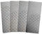 Diamond Sharpening Stones, 4Pcs Diamond Knife Sharpeners Professional Ultra-Thin Single Side Honeycomb Stone with Non-Slip Base for Knives Scissors Outdoor Kitchen Tools(400/600/1000/1200 Grit)