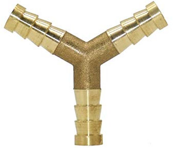 XINHUI Raccords de Tuyau d'arrosage 8 mm 10 mm Laiton Y-Joint Tee Eau Diviseur Raccord en T Raccord Rapide Raccord 50Pcs (Color : 8mm)