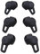 EMSea 3 Paia Copri Auricolari Auricolari In Silicone Morbido Sostituzione Punte In-Ear Compatibile Con Huawei FreeLace Pro S M L Auricolari 3 Dimensioni Nero