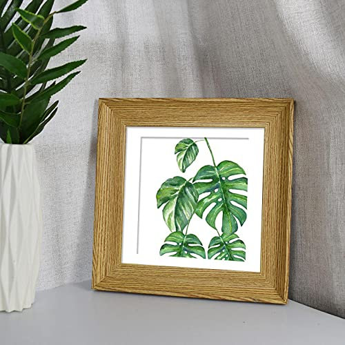 XQSSB Fotorahmen Modern Wohnkultur Leichtes Design Zwei Zweck 33,2 × 33,2cm Holzfarbe