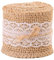 Anawakia 10m Rouleaux Ruban Jute Dentelle Ruban en Toile de Jute Naturelle avec Bordure en Dentelle Jute pour Déco Mariage Artisanat (10m x 5cm)
