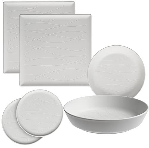 Galbiati Milano Tellerservice 2-Sitzer 6-teilig Linie Tahiti Geschirr