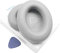 Lammfell Bose NC700 NC 700 Ohrpolster Ersatz Schaffell Echt Leder für Noise Canceling Kopfhörer Ohrpolster (Silbergrau)