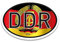 DDR Magnet Länderkennzeichen DDR Flagge Schwarz-Rot-Gold - 17,5 x 11,5 cm DIN genormt - PKW LKW Wohnmobil Moped Motorrad Auto - kfz725