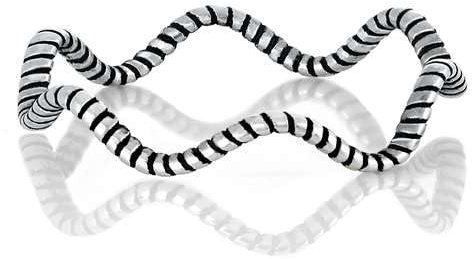 Sterling Silber 925 Wavy Ring