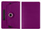 Universal 7 inch 360 Rotating Case Fits All 7 and 7.1 inches Android Tablets, Smooth Interior, PU Leather Exterior Supports Multiple Viewing Angles, Lightweight Folio Wallet Case Cover (Purple)