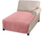 Granbest Protection d’assise pour méridienne de canapé d’angle, épaisse, ultra douce, antidérapante et adaptée aux animaux de compagnie, rose