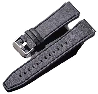 ONECMN Bracelet en cuir de 22 mm pour montre connectée Huawei GT 2 Pro GT2 2e GT 3 46 mm GT Runner Accessoires, 22mm Universal, Agate