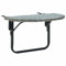 Homgoday Balkontisch grau 60x60x40cm Polyrattan