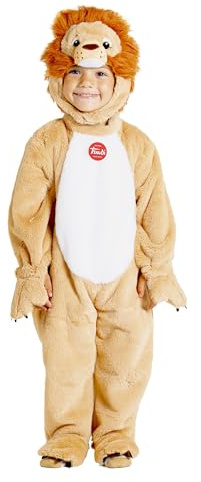 Ciao Petit Lion grenouillère peluche baby costume déguisement original Trudi (Taille 1-2 ans), Beige, Brown