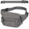 Sac Banane Taille Homme Femme Ville Sacs Banane Unisexe avec Ceinture allongée de 30 cm et Poches à 6 Fermetures à glissière Ceinture réglable pour la randonnée d'entraînement en Plein air