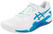 ASICS Women's Gel-Resolution 9 Sneaker, White/Teal Blue, 7 UK