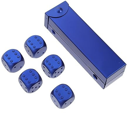 Gogogmee Metalldice Satz Kleine Würfel Aus Aluminiumlegierung Party Würfeln Requisite Leicht Für Trinkspiele Und Feier
