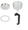 Complete Replacement Parts Kit for Moka Pot Handle, Gasket, Funnel, Filter (9 Cup)