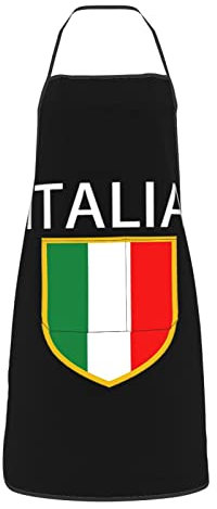 Grill-Schürze Italia Italienische Flagge Italien Latzschürze Lustige Küchenschürze Lustigem Haarschnittschürze 52X72Cm Für Cafe, Restaurant, Bbq