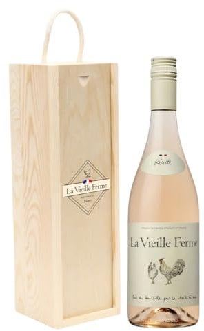 Personalised La Vieille Ferme Rose Wine Gift Set (75cl) - Wine Gifts for Women, Birthdays, Christmas, Graduation, Mothers Day, Chicken Wine