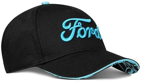 Ford Mustang Mach-E rPET Baseball Cap Schwarz Blau verstellbar