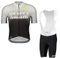 RDCYCLIST 2024 Pro Team Radtrikot Set für Herren, atmungsaktives MTB Radtrikot Trägerhose Kits GEL Paddad (L)