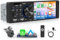 Rimoody A-pple Carplay Radio de Coche 1 Din con Android Auto iOS/Android Mirror Link 4 Pulgadas Pantalla Táctil Radio Coche con Bluetooth FM/RDS Radio USB/AUX/EQ/DVR Comandos al Volante Cámara Trasera