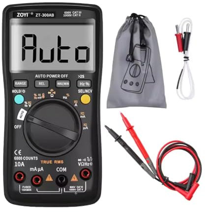 ZOYI ZT300AB Multimetro digitale intelligente 6000 conteggi Misuratore di corrente AC/DC automatico/manuale