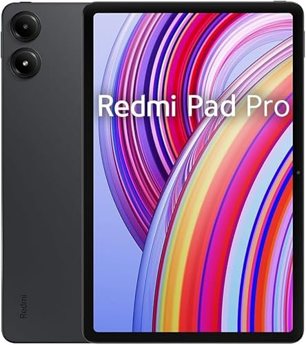 Xiaomi Redmi Pad Pro 6GB+128GB Graphite Gray, Snapdragon® 7s Gen, HyperOS,12.1 120Hz 2.5K Eye Care Display,10000mAh (typ) Large Battery, 33W Fast Charging(UK Version+2 Year Warranty)