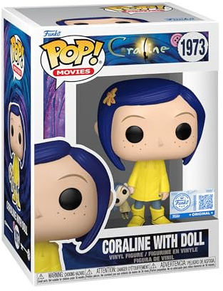 Funko POP! Movies: Coraline - Coraline with Doll | Gadget Ufficiale - Personaggio in Vinile da Collezione da Esporre - Idea Regalo Compleanno per Fan e Collezionisti