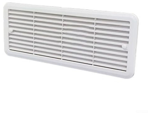 Rejilla de montaje de ventilación de refrigerador, rejilla de montaje de ventilación de nevera de caravana, para refrigeradores Thetford 62445480, con diseño resistente a la intemperie (blanco)